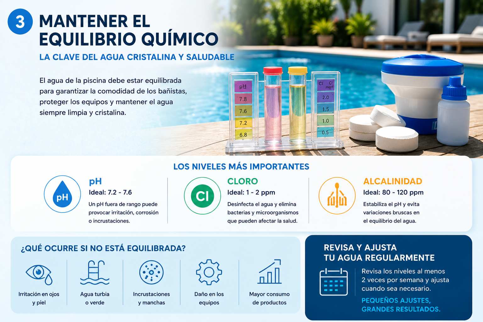 EQUILIBRIO QUIMICO DE LA PISCINA